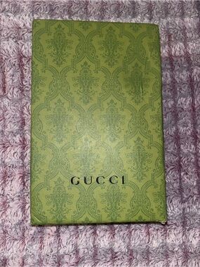 Gucci Green Patterned Gift Box with Black Logo